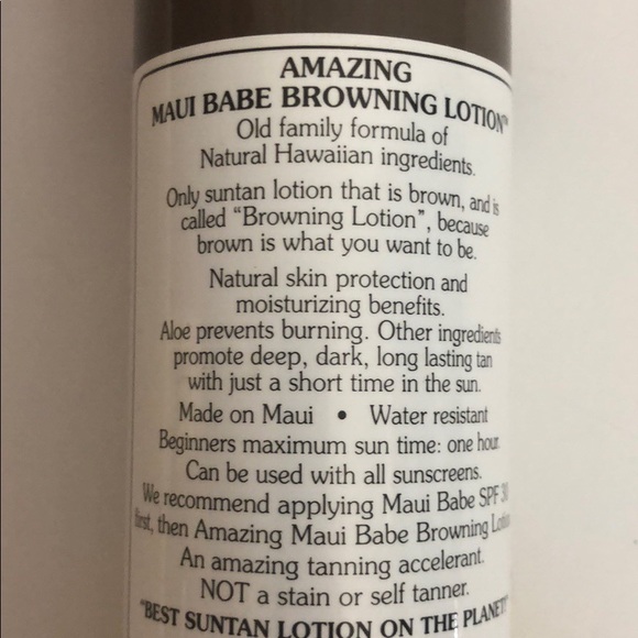 Amazing Maui Babe Browning Lotion Makeup Amazing Maui Babe Browning